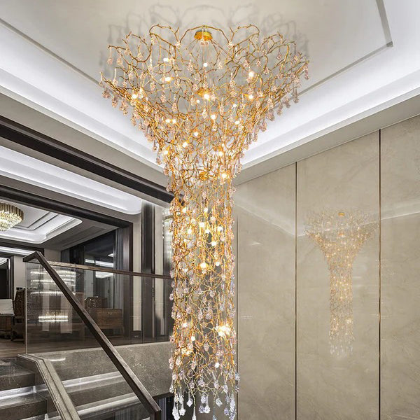 Solara Round Chandelier 59" Tree Branch