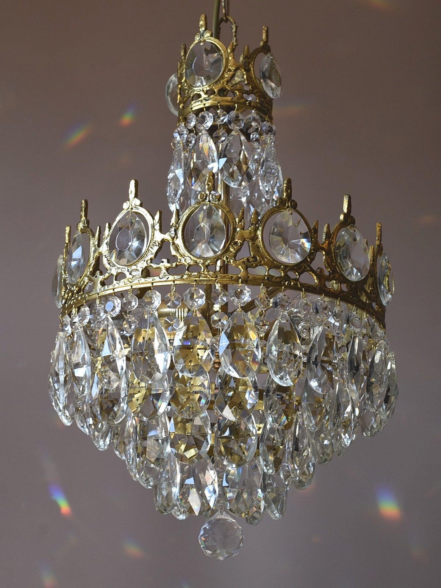Vintage Crystal Chandelier - Crystals-1-Luxehomezone