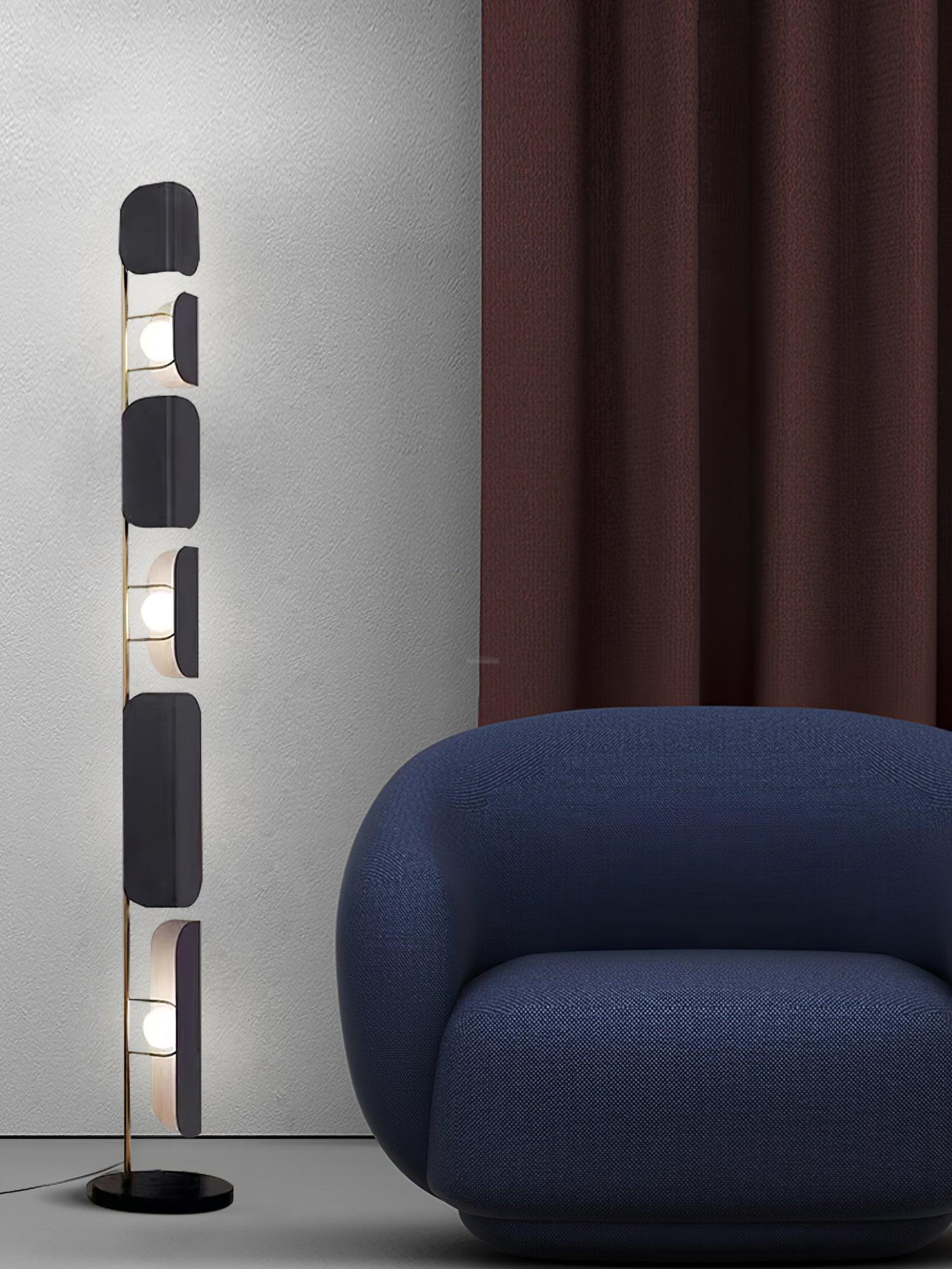 Leagan Floor Lamp  ∅ 11.8″ - Pillar-1-Luxehomezone