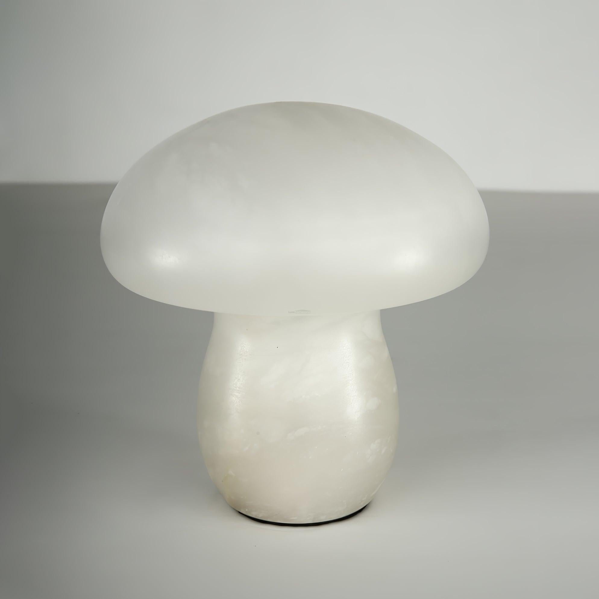 Marble Mushroom Table Lamp - Alabaster-1-Luxehomezone