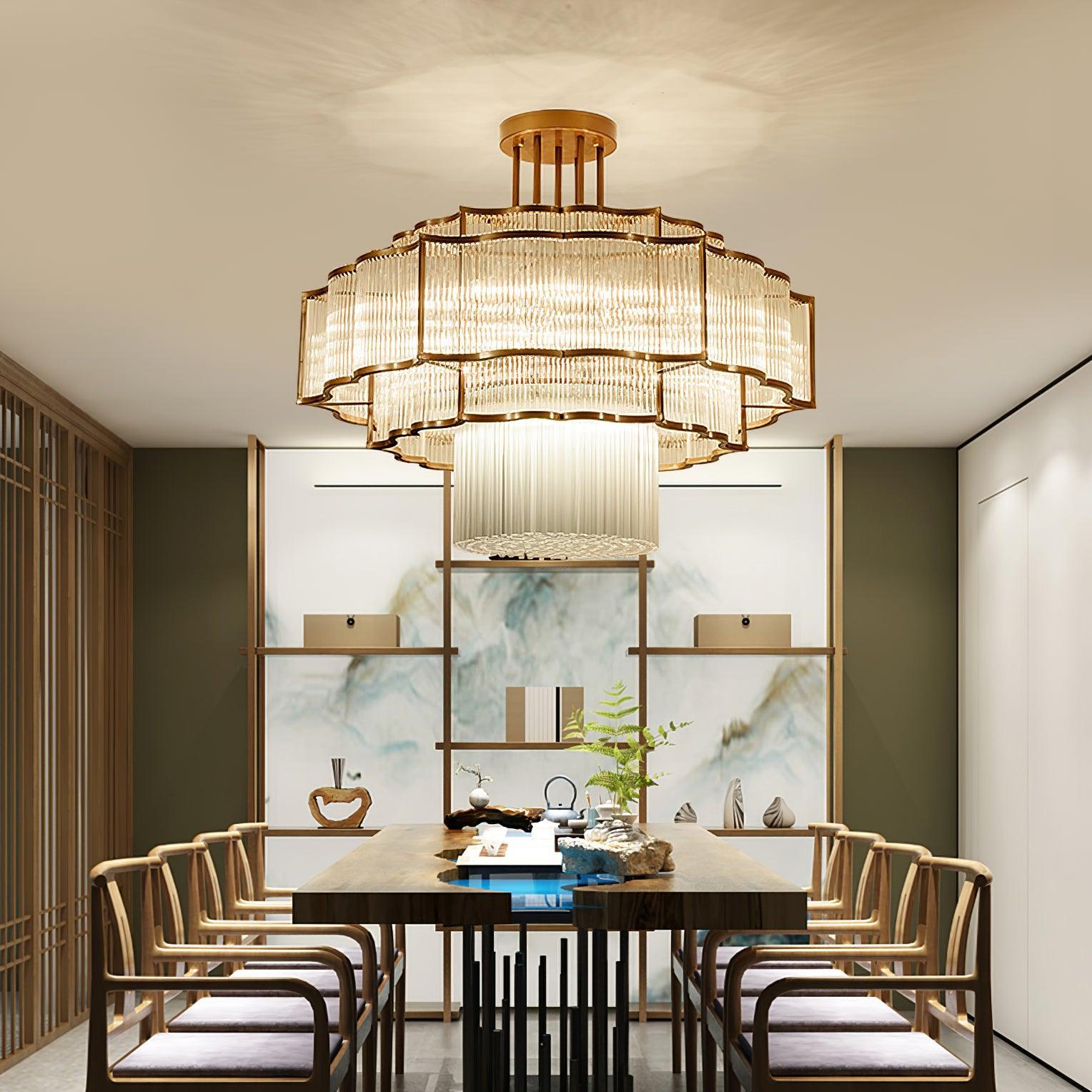 Pharo Ii Chandelier  ∅ 23.6″~39.4'' - Crystals-1-Luxehomezone