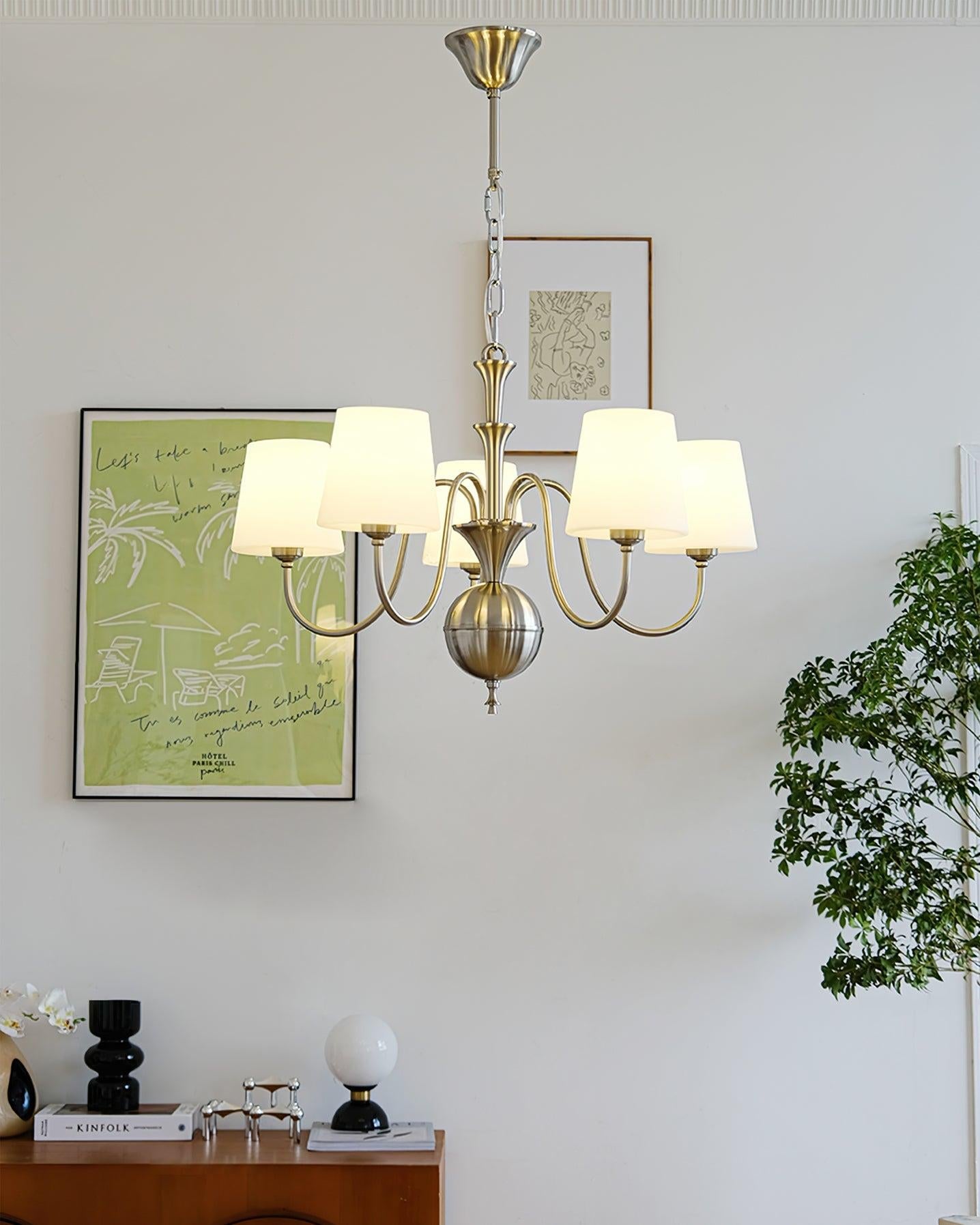Shabby Chandelier ∅ 23.6″ - Bend, Marshmallow Chandelier-1-Luxehomezone