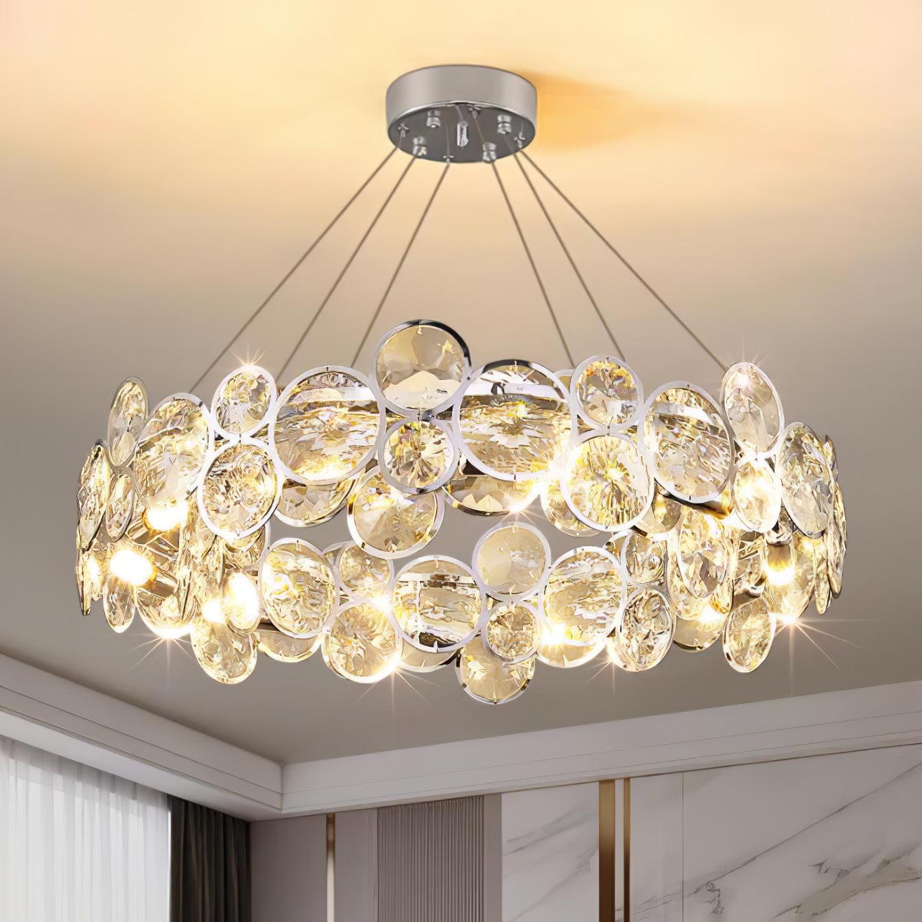 Chrome Crystal Chandelier - Crystals-1-Luxehomezone