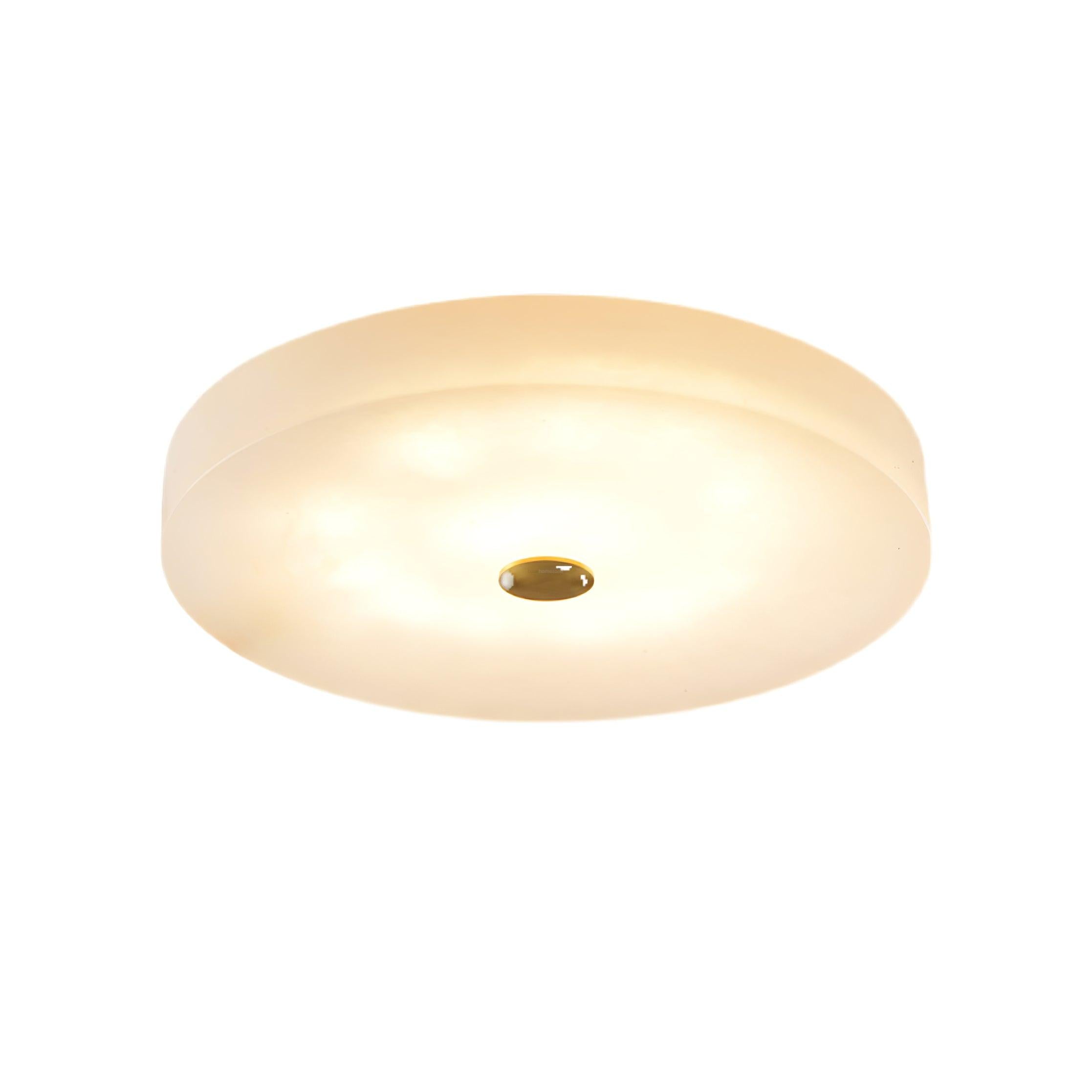 Sophie Alabaster Ceiling Light - Alabaster, Flush Mounts-1-Luxehomezone