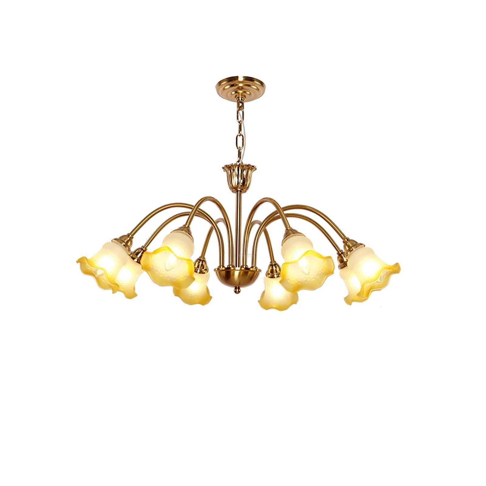Morning Glory Chandelier ∅ 24.4″ - Zahara-1-Luxehomezone