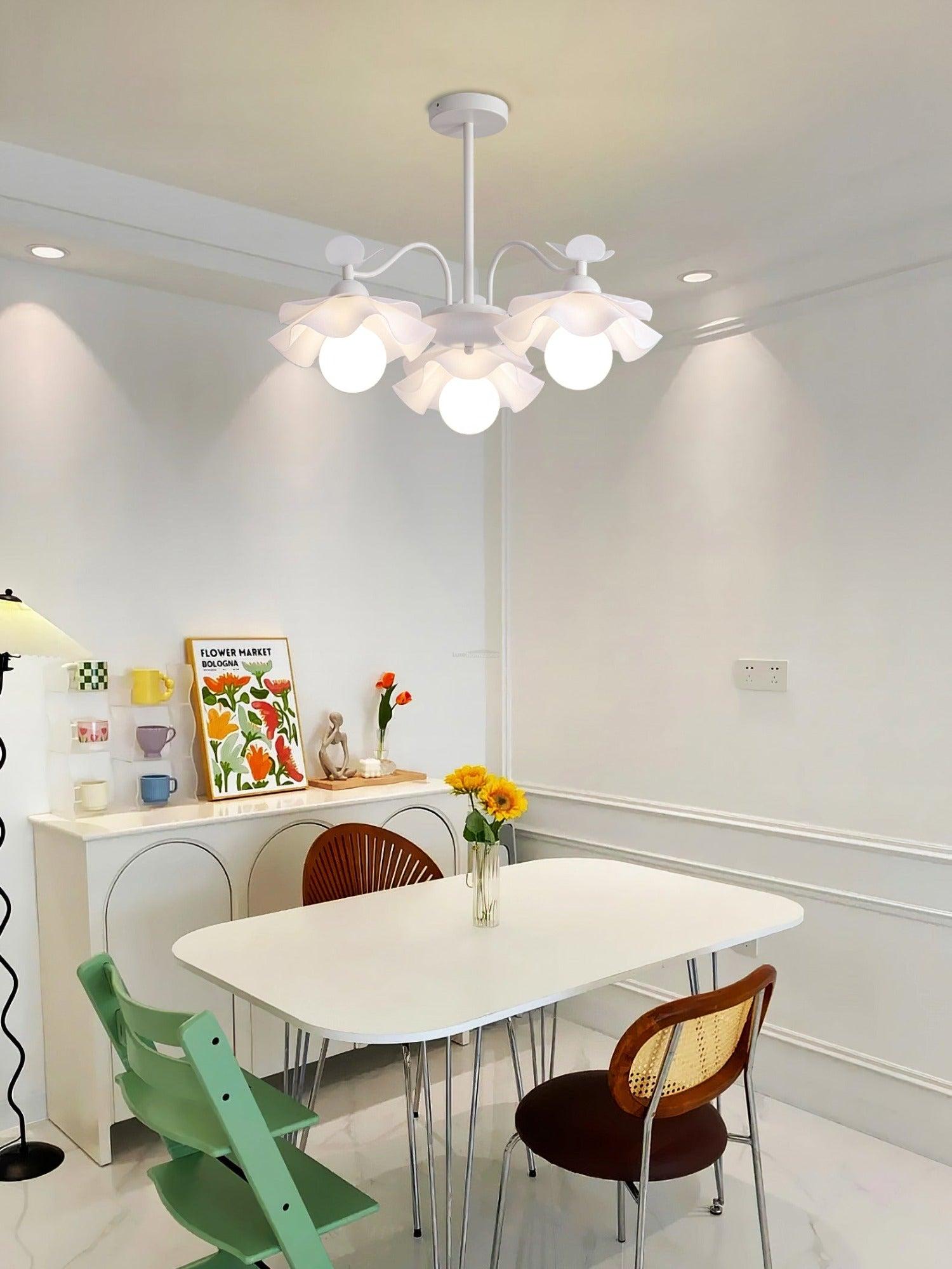 Murano Acrylic Chandelier with 3/5/8 heads - Zahara-1-Luxehomezone