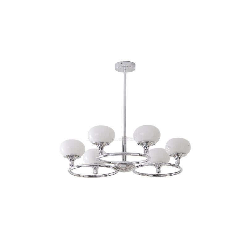 Ingersoll Round Chandelier  ∅ 31.5″ - Glass Chandelier, Persimmon-1-Luxehomezone