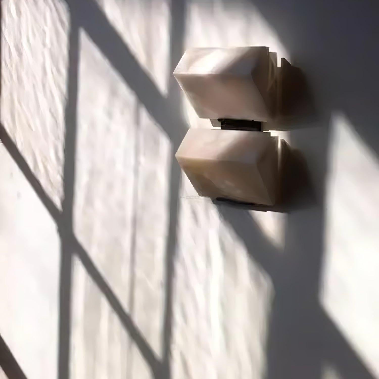 Alabaster Staircase Wall Sconce - Alabaster, Alabaster Wall Lamp-1-Luxehomezone