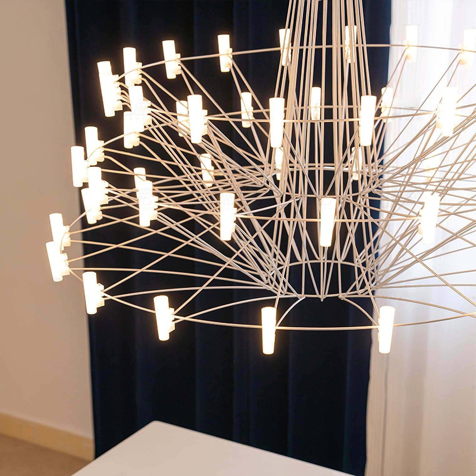 Sky Ballet Candle Chandelier ∅ 33.5″ ~∅ 39.8″ - Candle-1-Luxehomezone