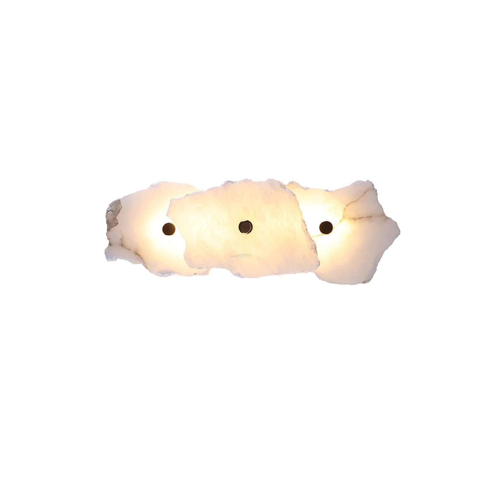 Petra Wall Sconce Alabaster - Alabaster, Alabaster Wall Lamp-1-Luxehomezone