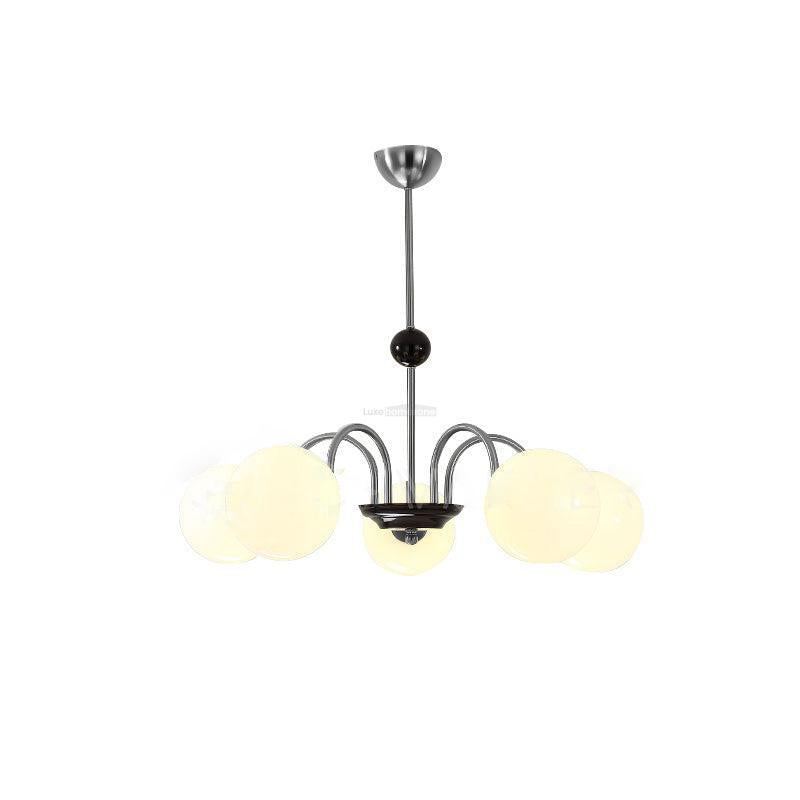 Yisu Glass Globe Chandelier with 3/4/5/6/8 heads - Luxehomezone