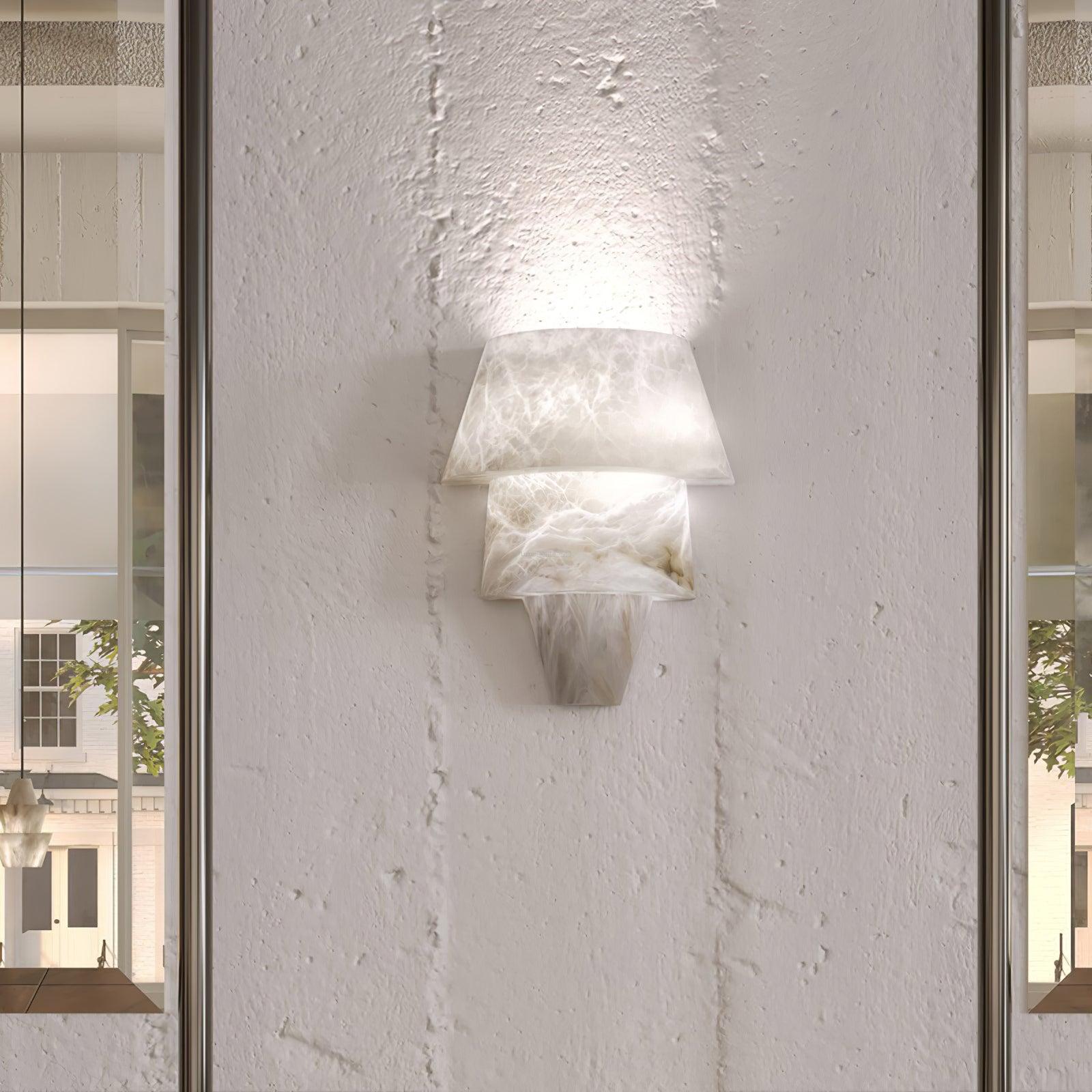 Laboratory Wall Sconce - Alabaster, Alabaster Wall Lamp-1-Luxehomezone