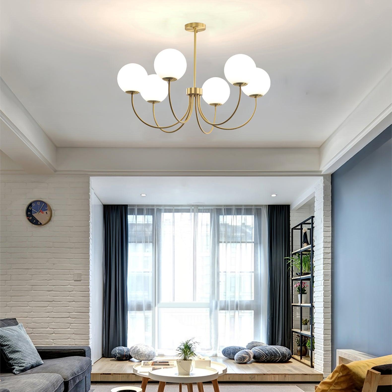 Orillia Chandelier with 6/8 heads - Bend, Marshmallow Chandelier-1-Luxehomezone