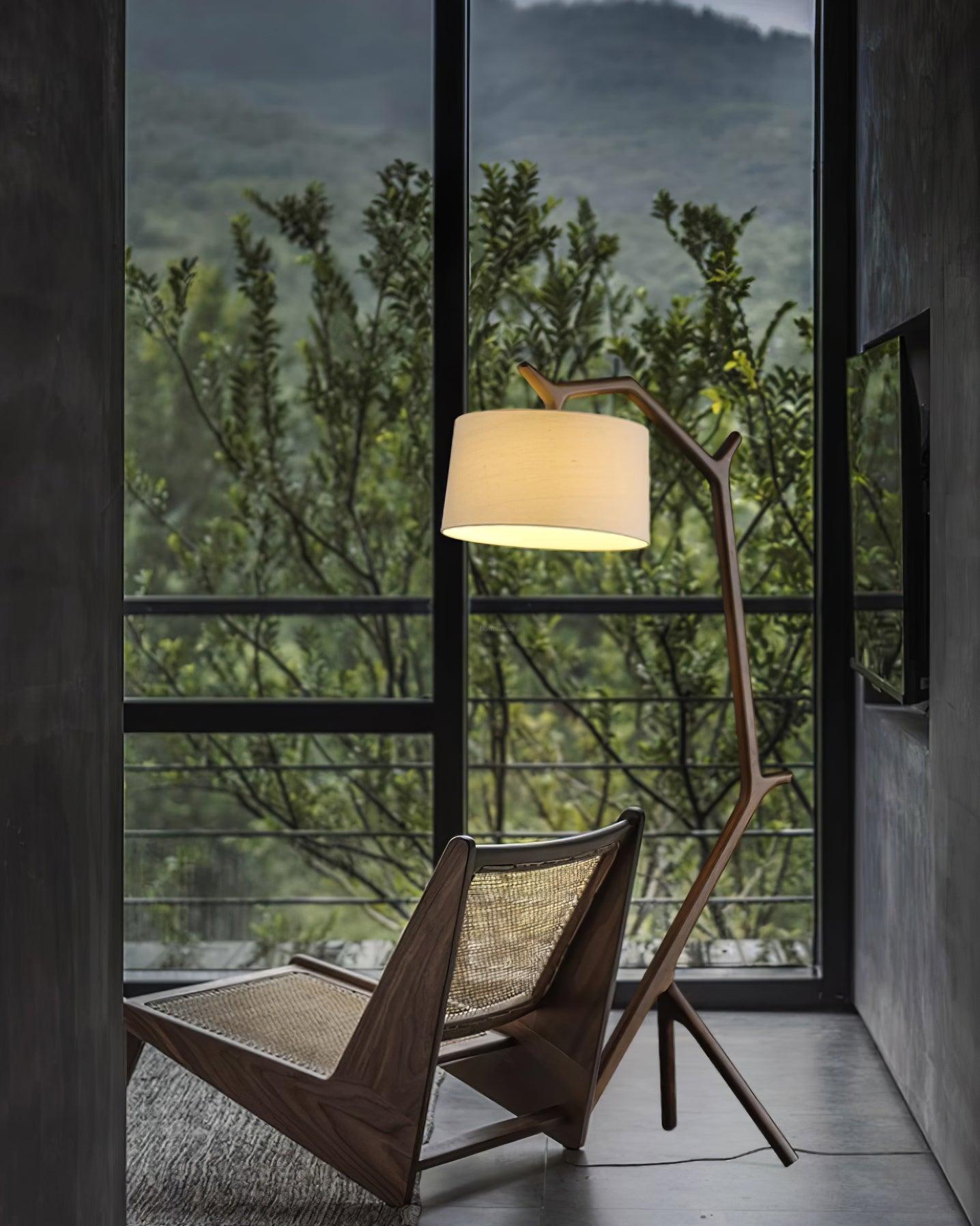 Umahi Floor Lamp  L 39.7″ - Fabric-1-Luxehomezone
