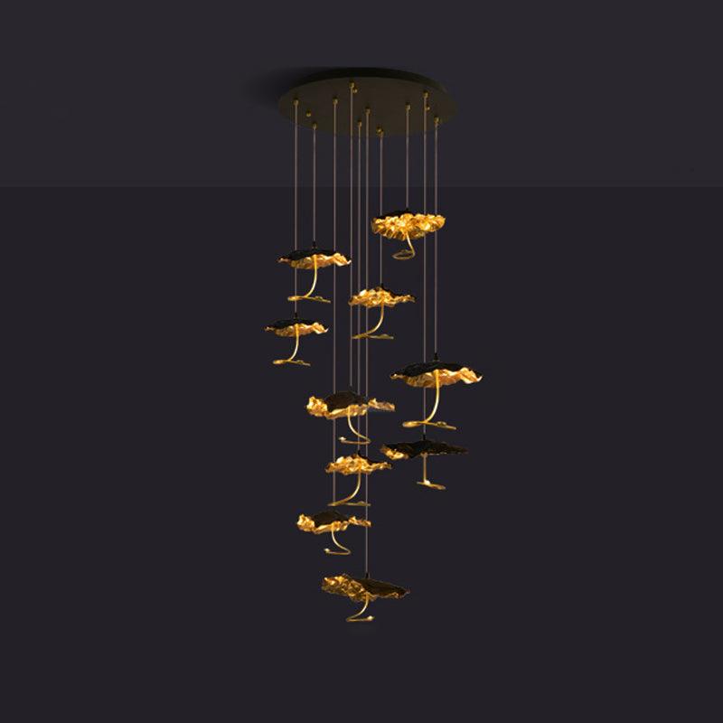 Brass Aviary Constellation Chandelier with 1/3/6/10/17/22 heads - Helia-1-Luxehomezone