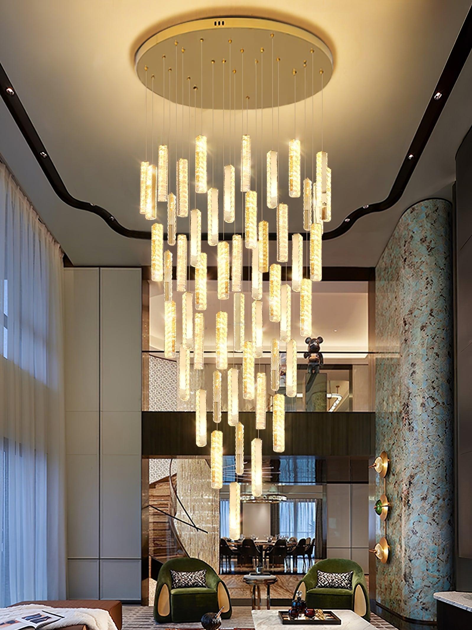 Villa Forci Chandelier with 12/15/18/21/24 heads - Straps-1-Luxehomezone