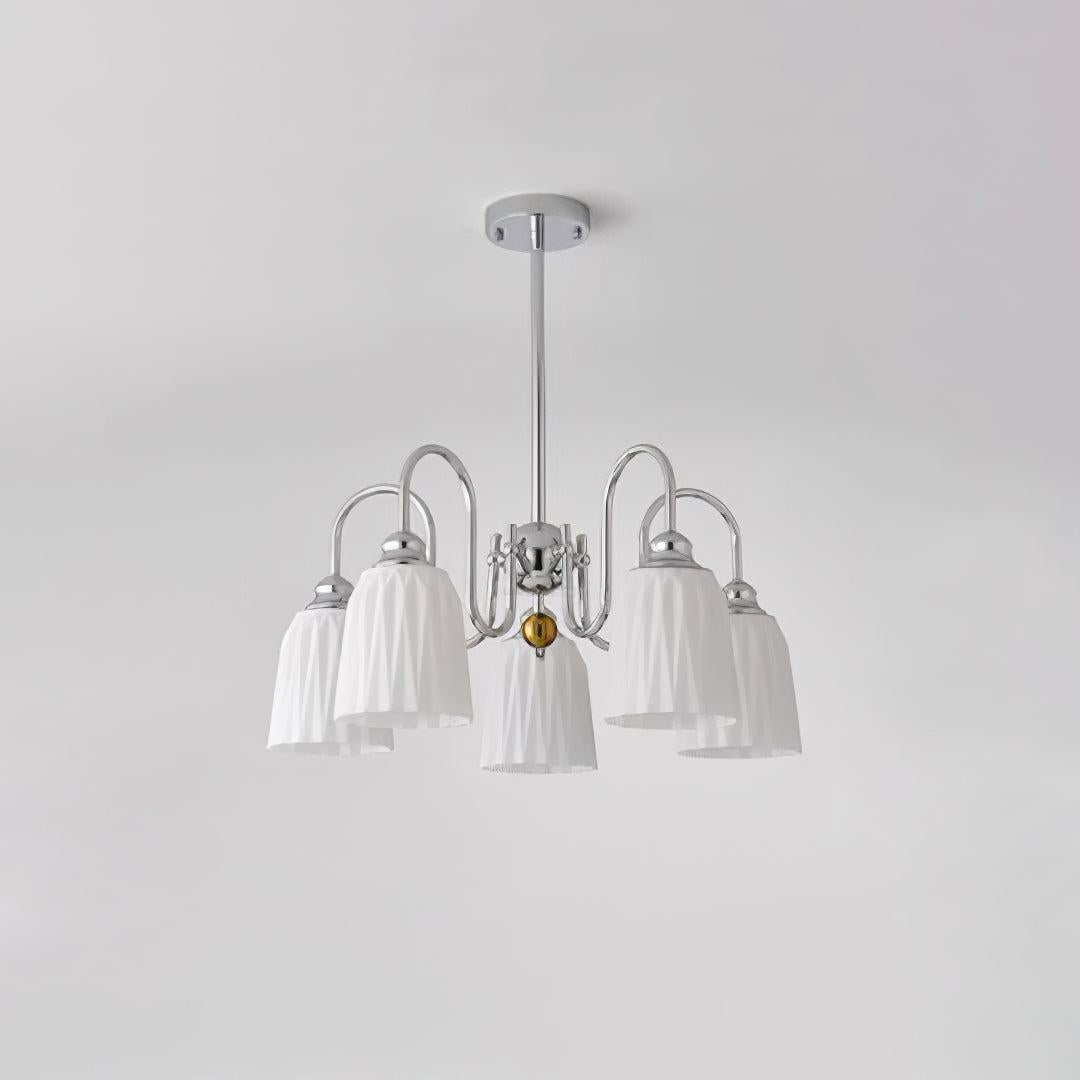 Bauhaus Pleated Chandelier with 3/5/6/8 heads
