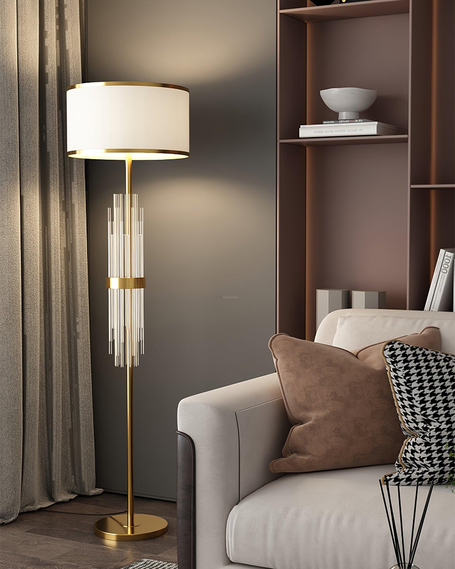 Alston Floor Lamp  ∅ 13.8″ - Geometry-1-Luxehomezone