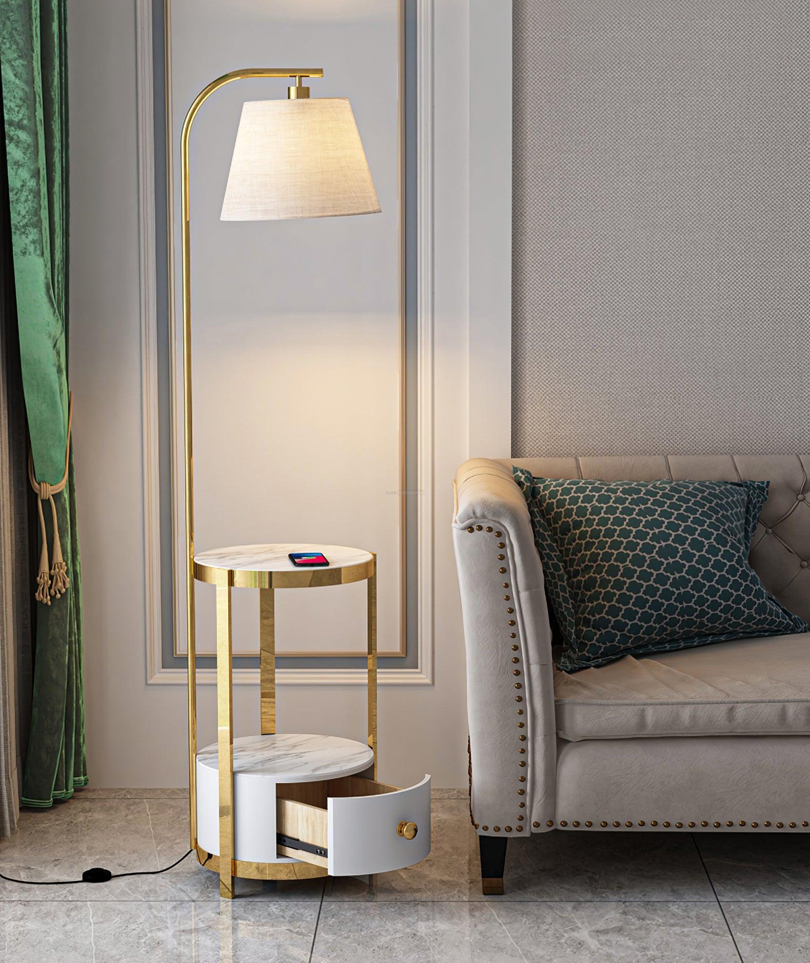 Lilah Floor Lamp ∅ 13.8″ - Luxehomezone