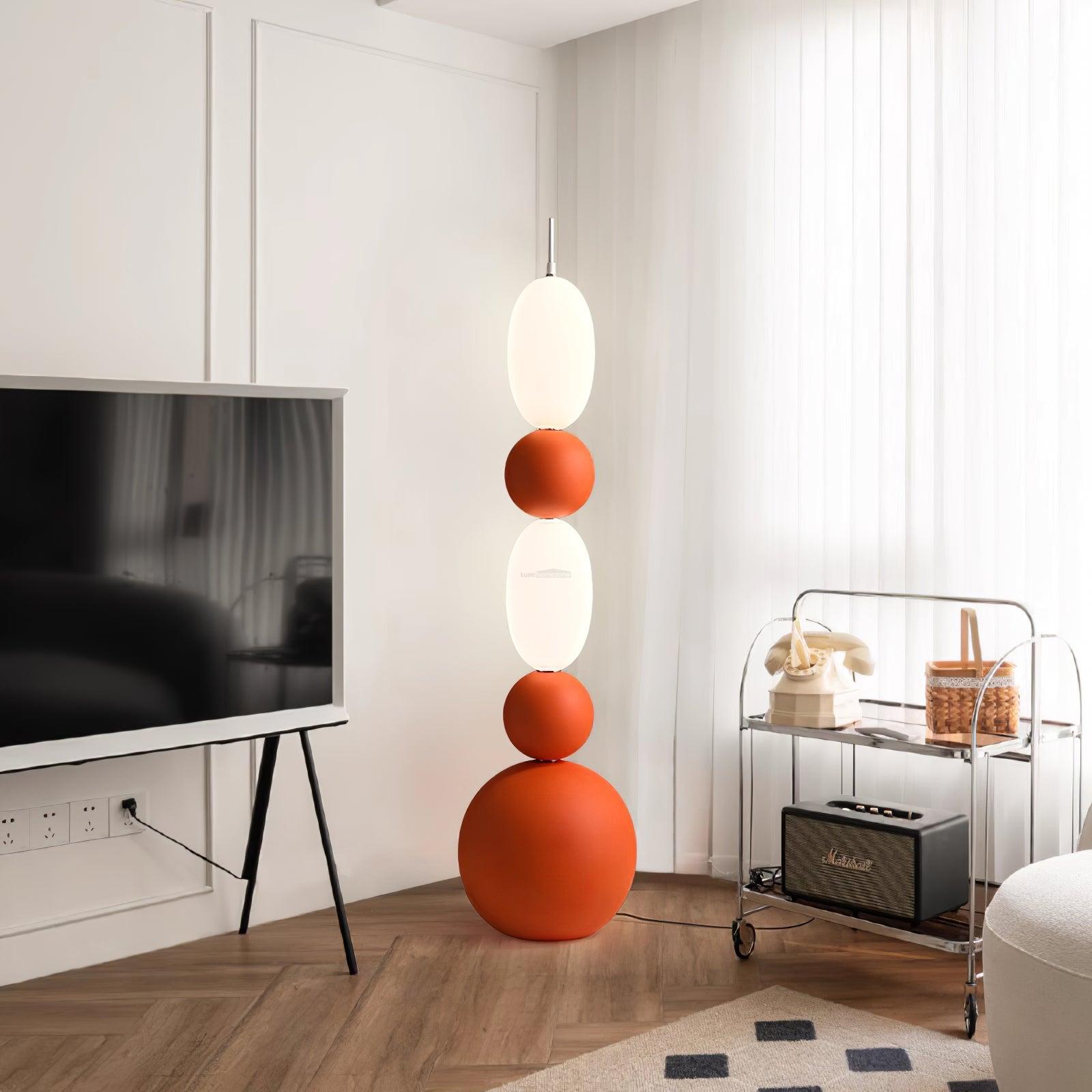 Bola Floor Lamp  ∅ 15.7″ - Lava-1-Luxehomezone