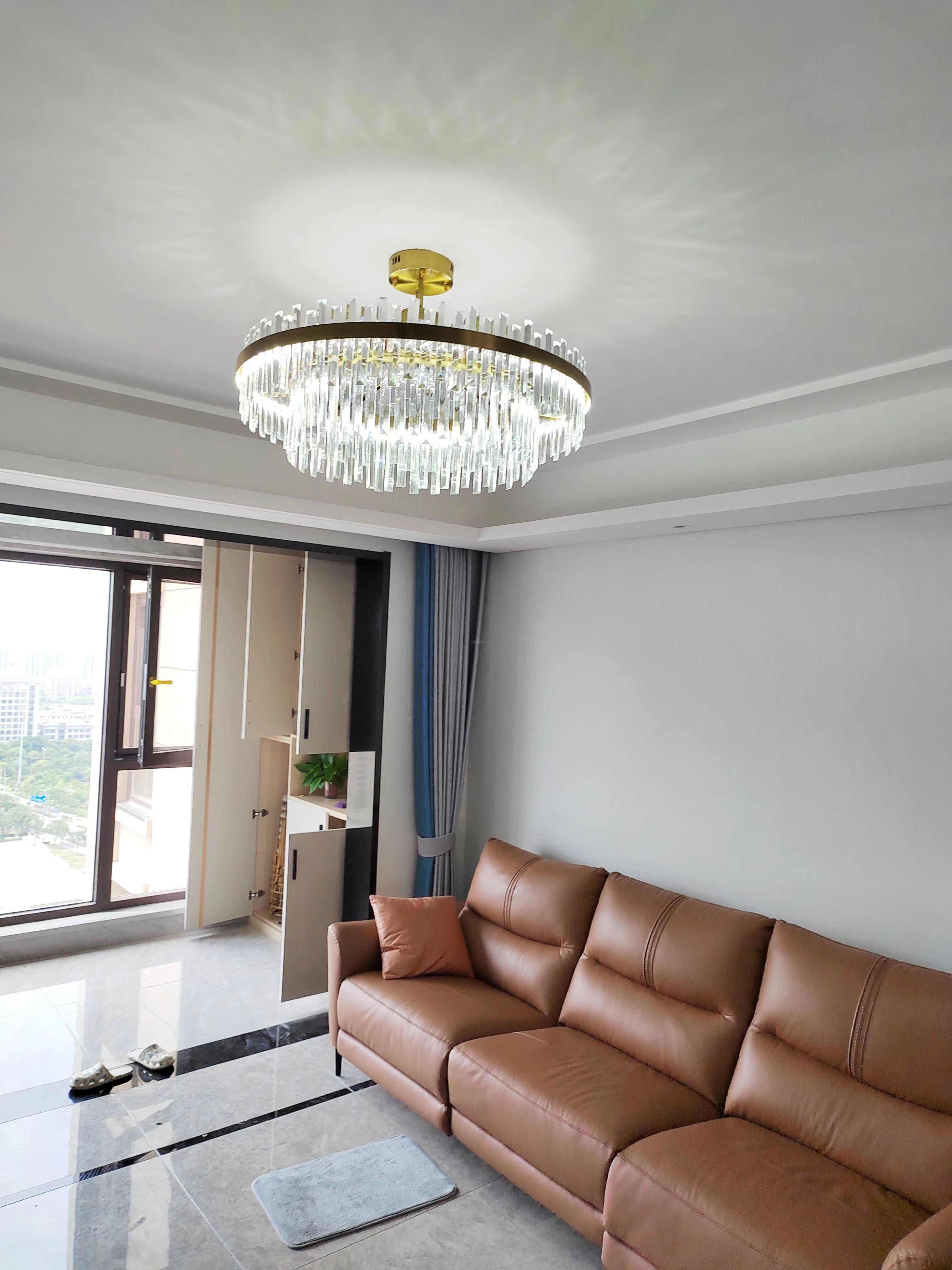 Drum Glass Chandelier  ∅ 23.6″~39.4'' - Luxehomezone