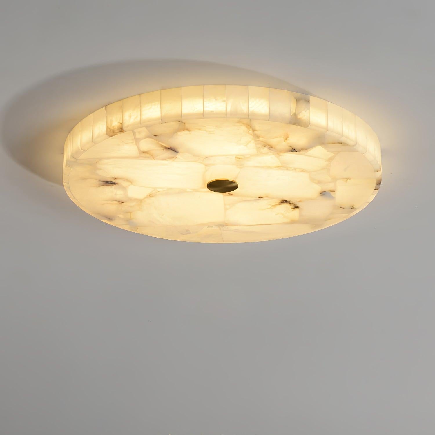 Round Alabaster Ceiling Lamp - Alabaster-1-Luxehomezone