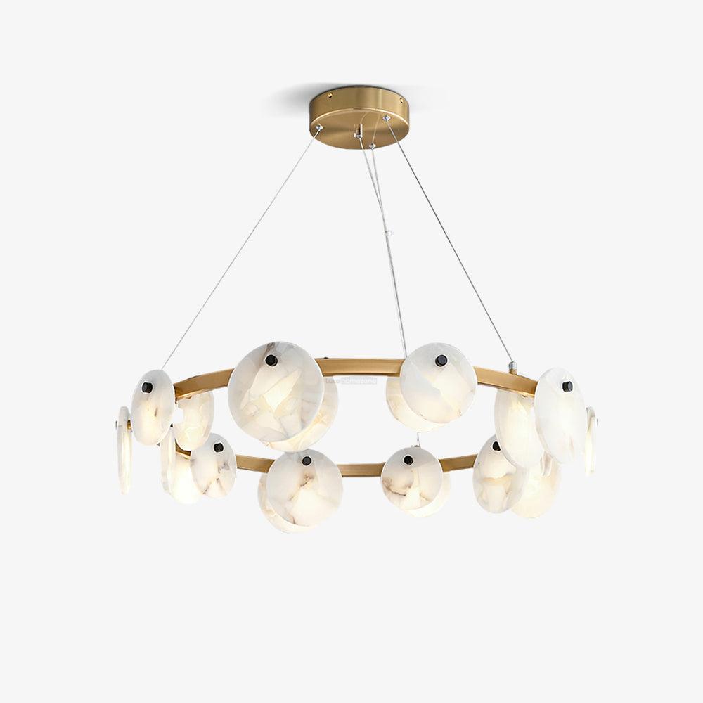 Trinidad Alabaster Chandelier - Alabaster, Alabaster Chandelier-1-Luxehomezone