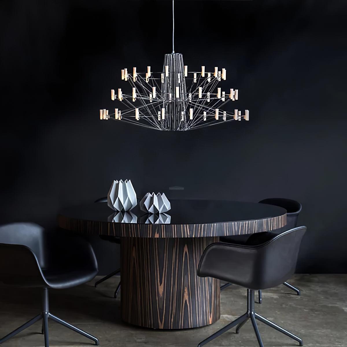 Sky Ballet Candle Chandelier ∅ 33.5″ ~∅ 39.8″ - Candle-1-Luxehomezone
