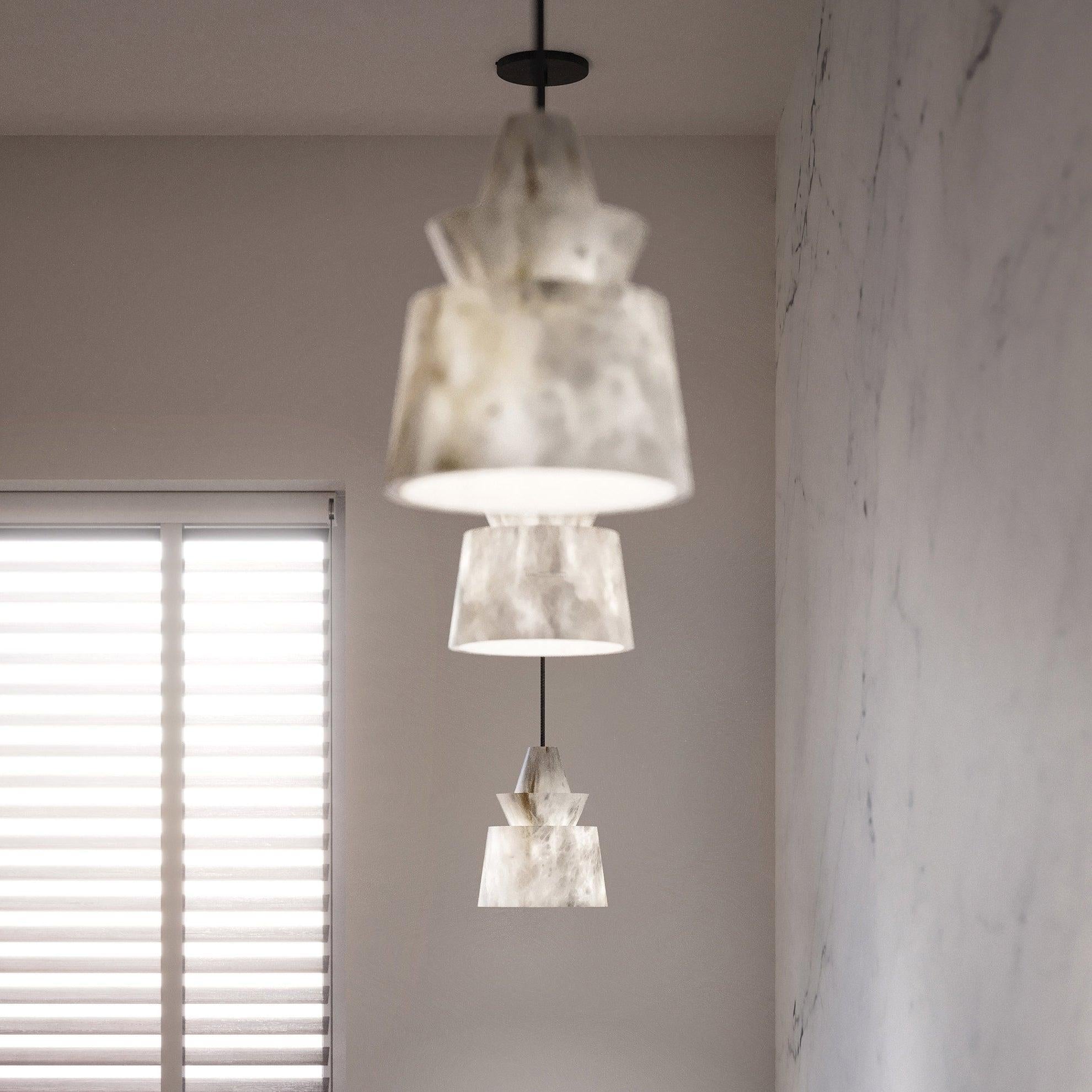 White Alabaster  Pendant Light - Luxehomezone