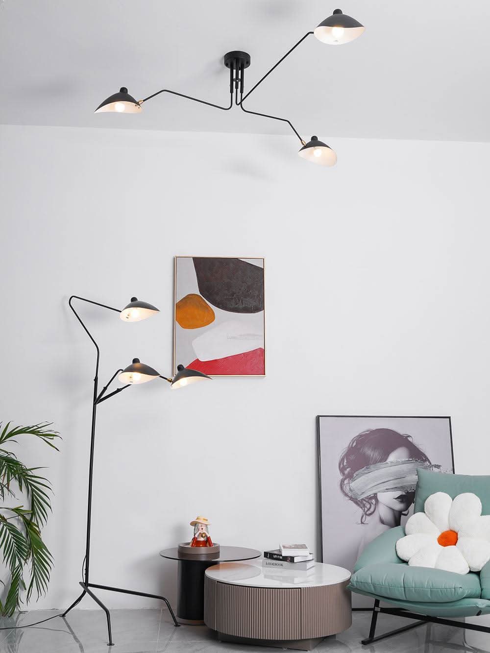 Serge Mouille Ceiling Light Style A - Luxehomezone