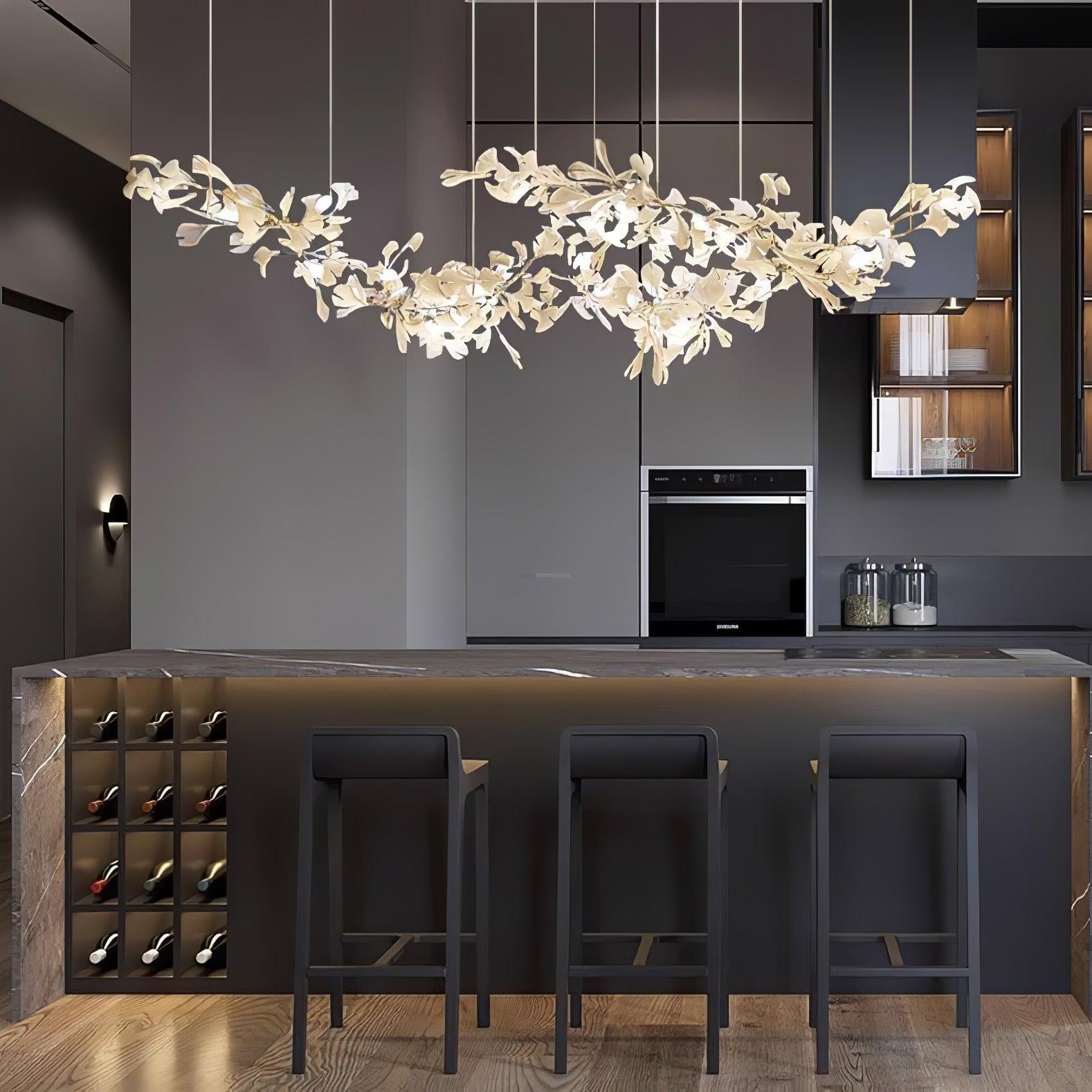 Gingko Chandelier with Double Layer Combination - Gingko, Gingko Chandelier-1-Luxehomezone