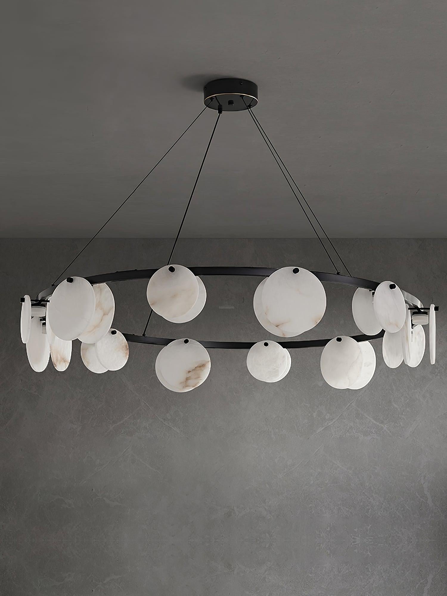 Trinidad Alabaster Chandelier - Alabaster, Alabaster Chandelier-1-Luxehomezone