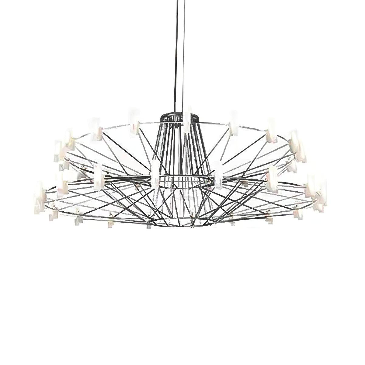 Sky Ballet Candle Chandelier ∅ 33.5″ ~∅ 39.8″ - Candle-1-Luxehomezone