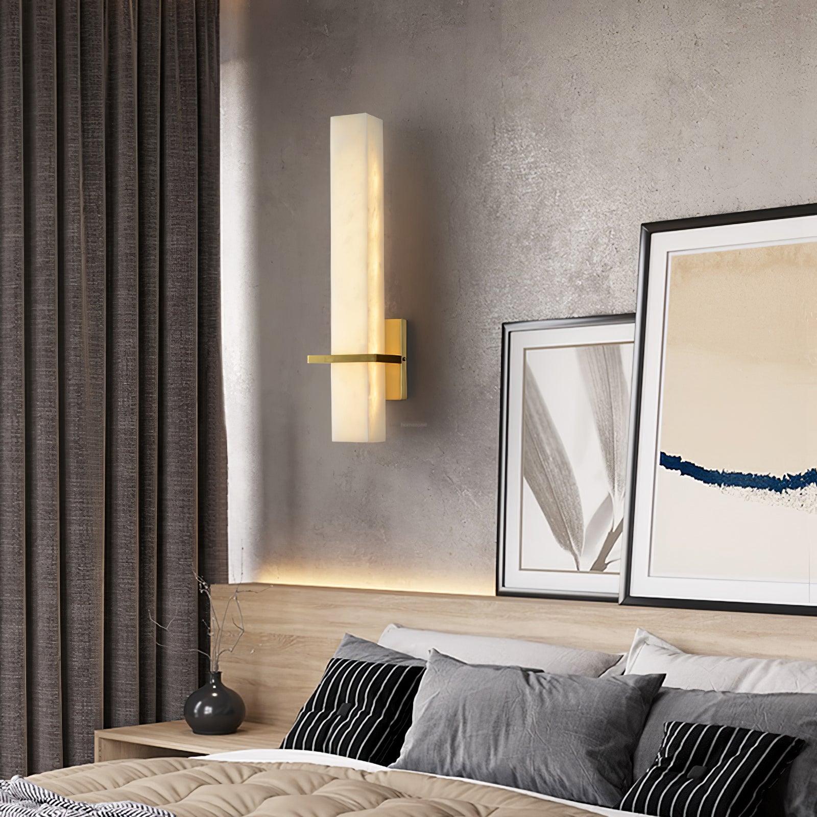 Milan Alabaster Wall Sconce Style A - Alabaster, Alabaster Wall Lamp-1-Luxehomezone