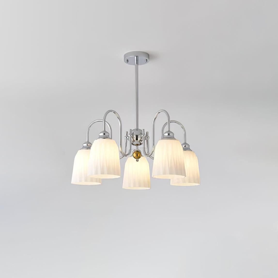 Bauhaus Pleated Chandelier with 3/5/6/8 heads - Zahara-1-Luxehomezone