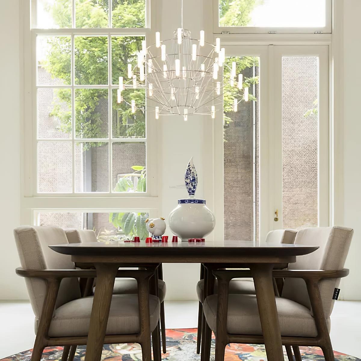 Sky Ballet Candle Chandelier ∅ 33.5″ ~∅ 39.8″ - Candle-1-Luxehomezone