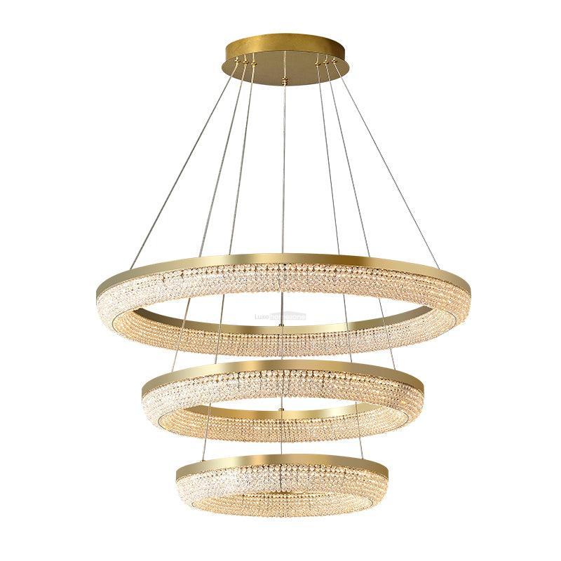 Round Crystal Ring Chandeliers - Luxehomezone