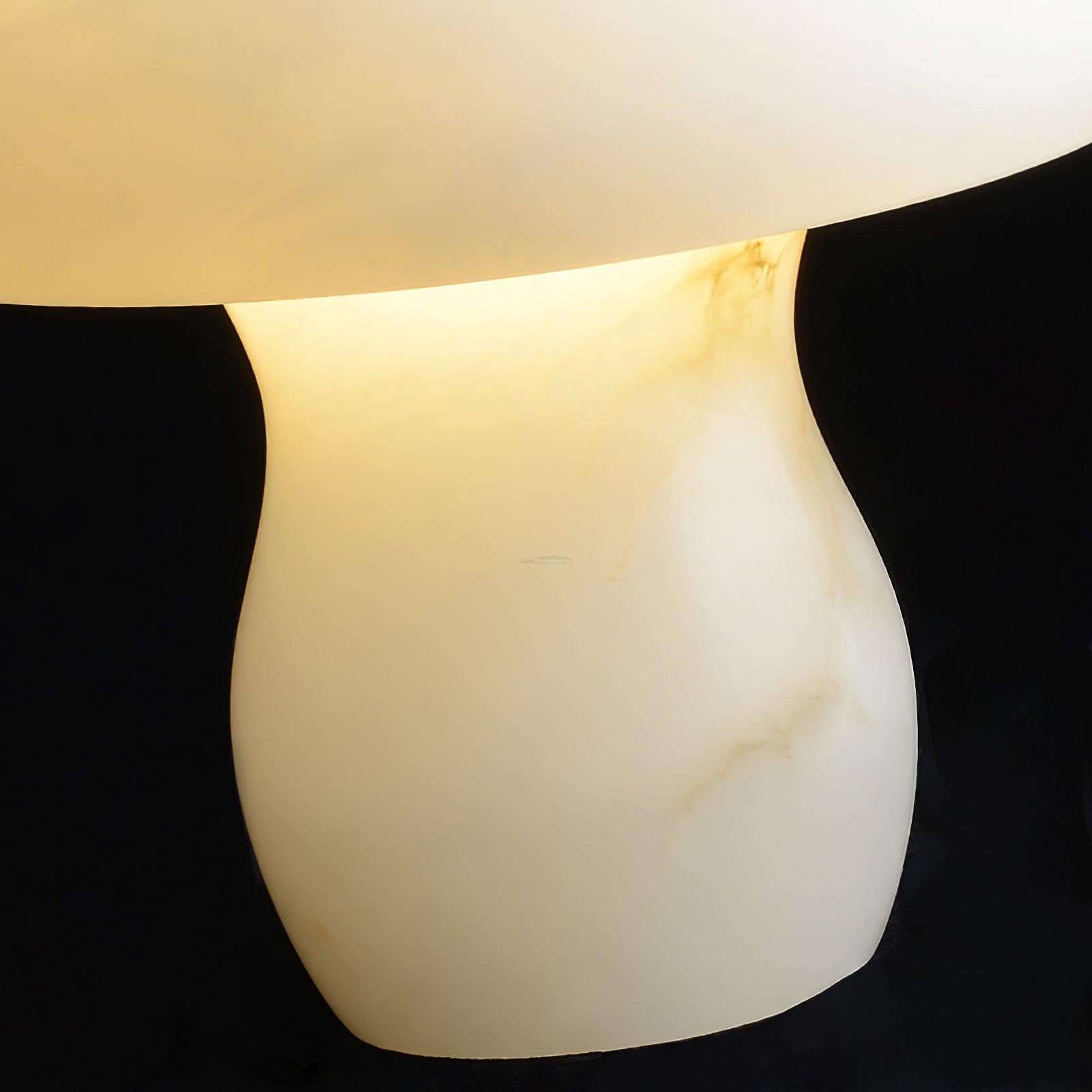 Marble Mushroom Table Lamp - Alabaster-1-Luxehomezone