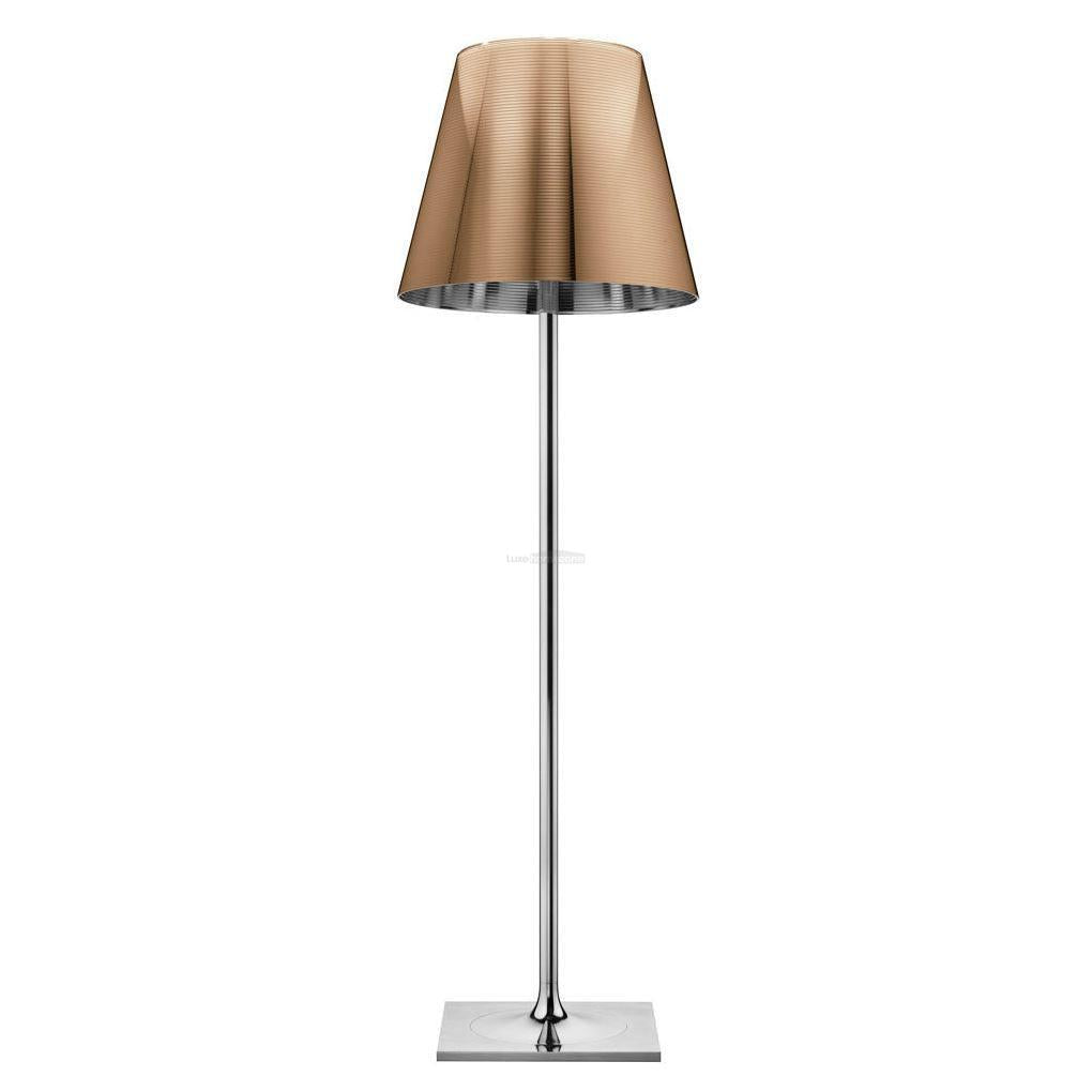 Chrome Prism Floor Lamp ∅ 15.7″ - Art Glass-1-Luxehomezone