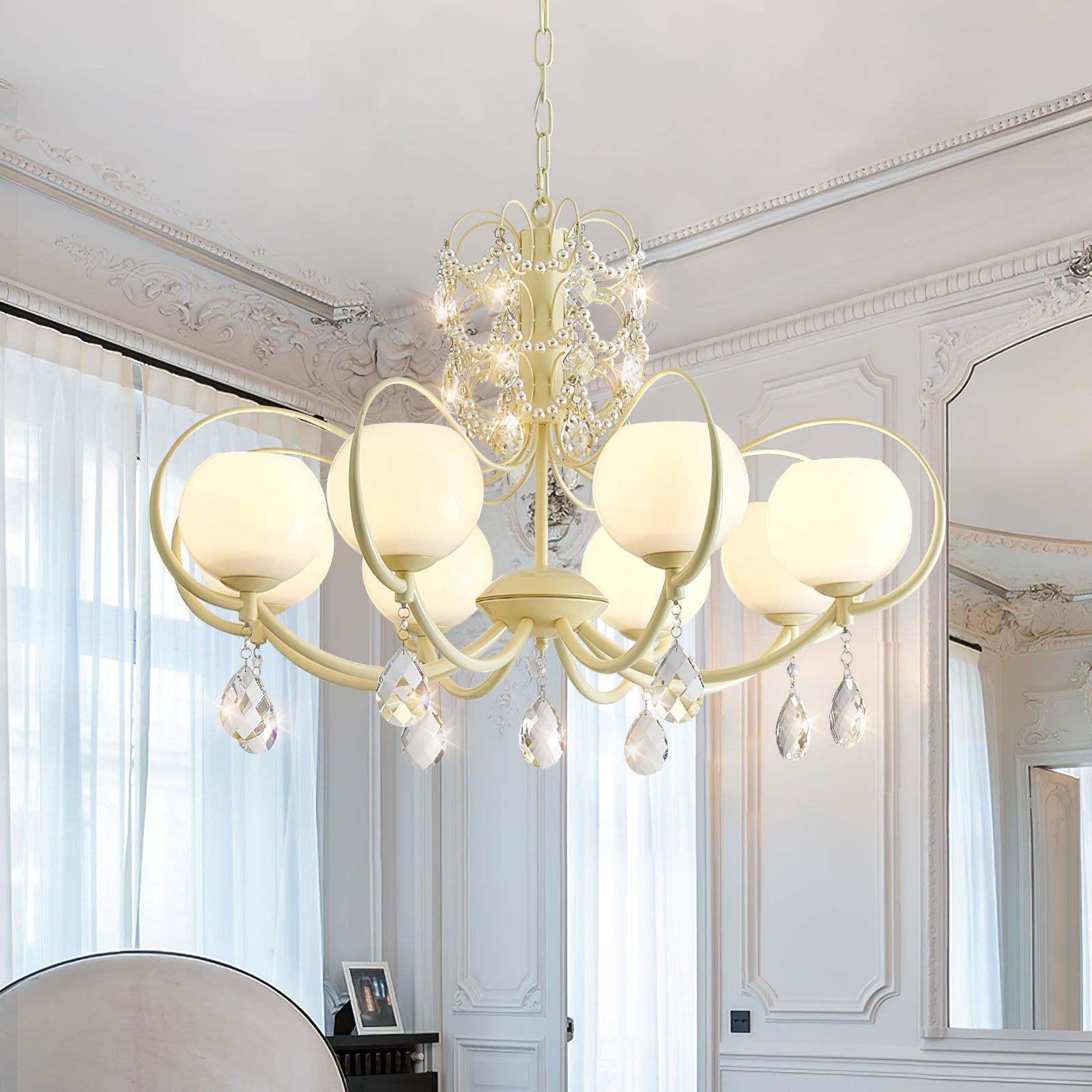 Doria Crystal Chandelier with 6/8/10 heads - Luxehomezone