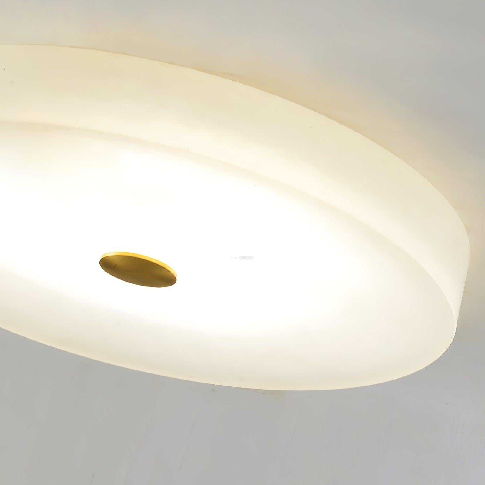 Sophie Alabaster Ceiling Light - Alabaster, Flush Mounts-1-Luxehomezone