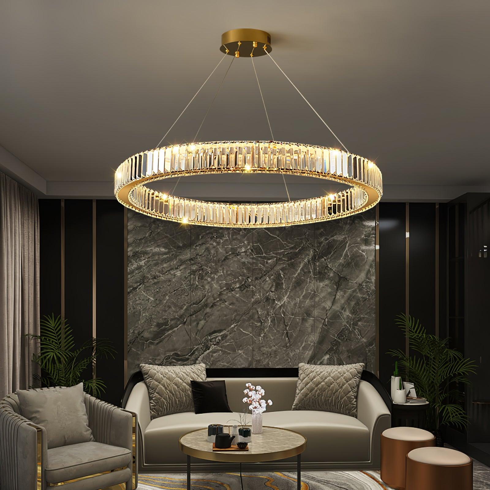 Bertolda Chandeliers ∅ 15.7″ - Crystals-1-Luxehomezone