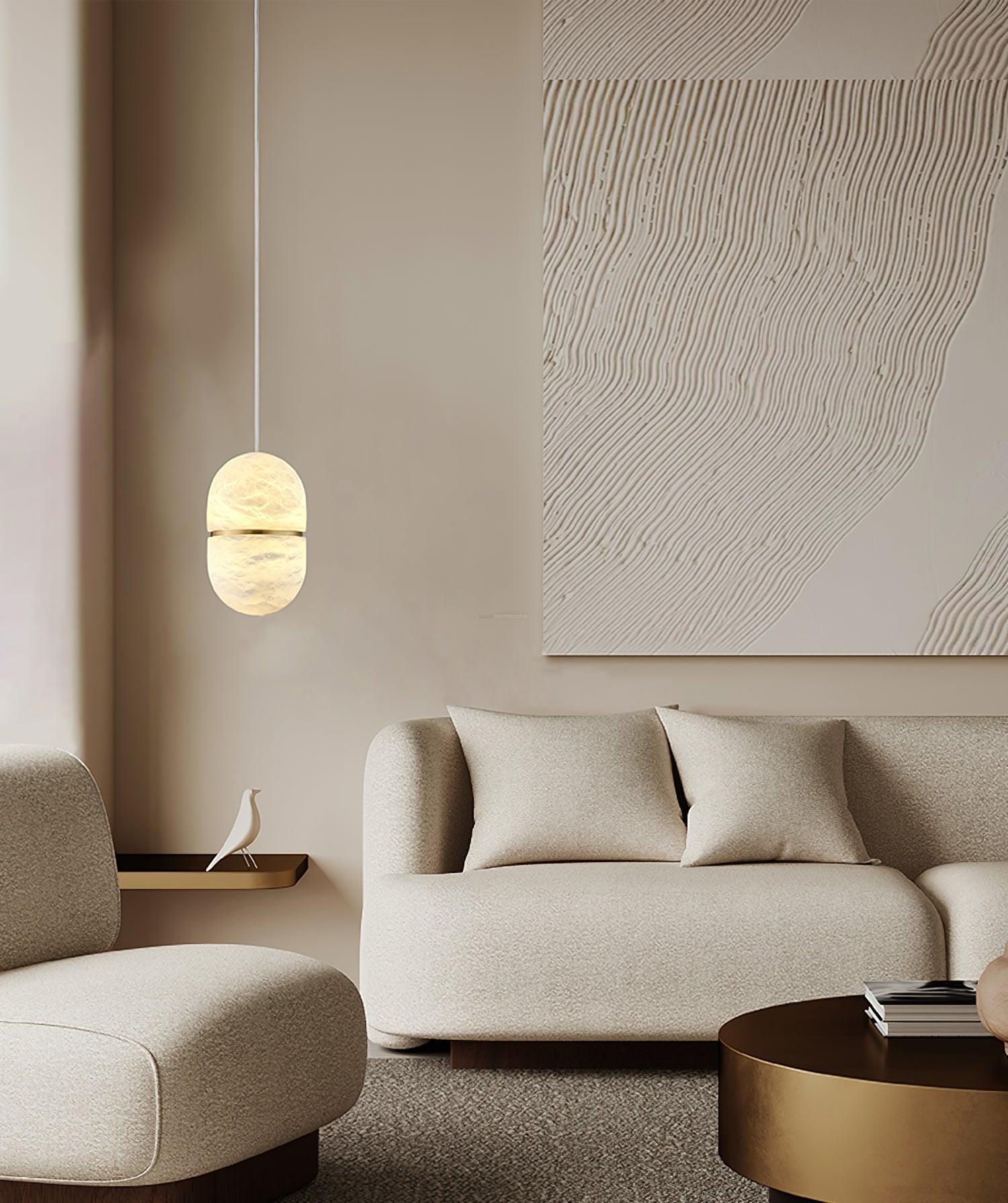 YUM Alabaster Pendant Light - Luxehomezone