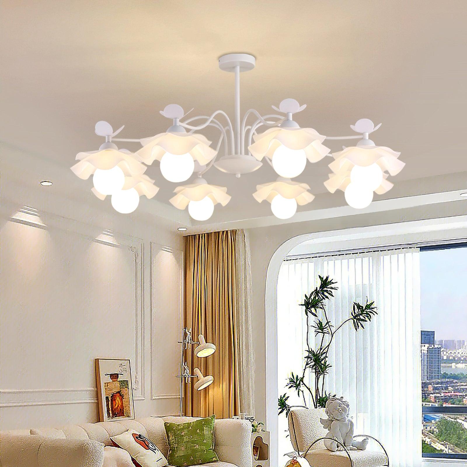 Murano Acrylic Chandelier with 3/5/8 heads - Zahara-1-Luxehomezone