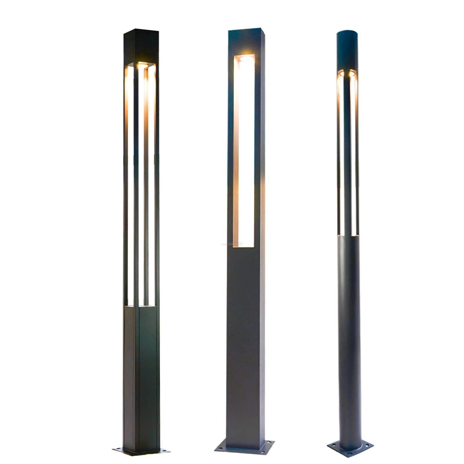 Pole Outdoor Floor Lamp - Pillar-1-Luxehomezone