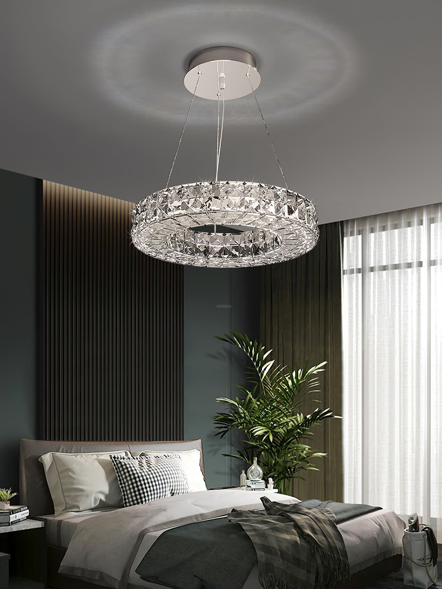Spiridon Crystal Chandelier ∅ 15.7″~39.4'' - Crystals-1-Luxehomezone