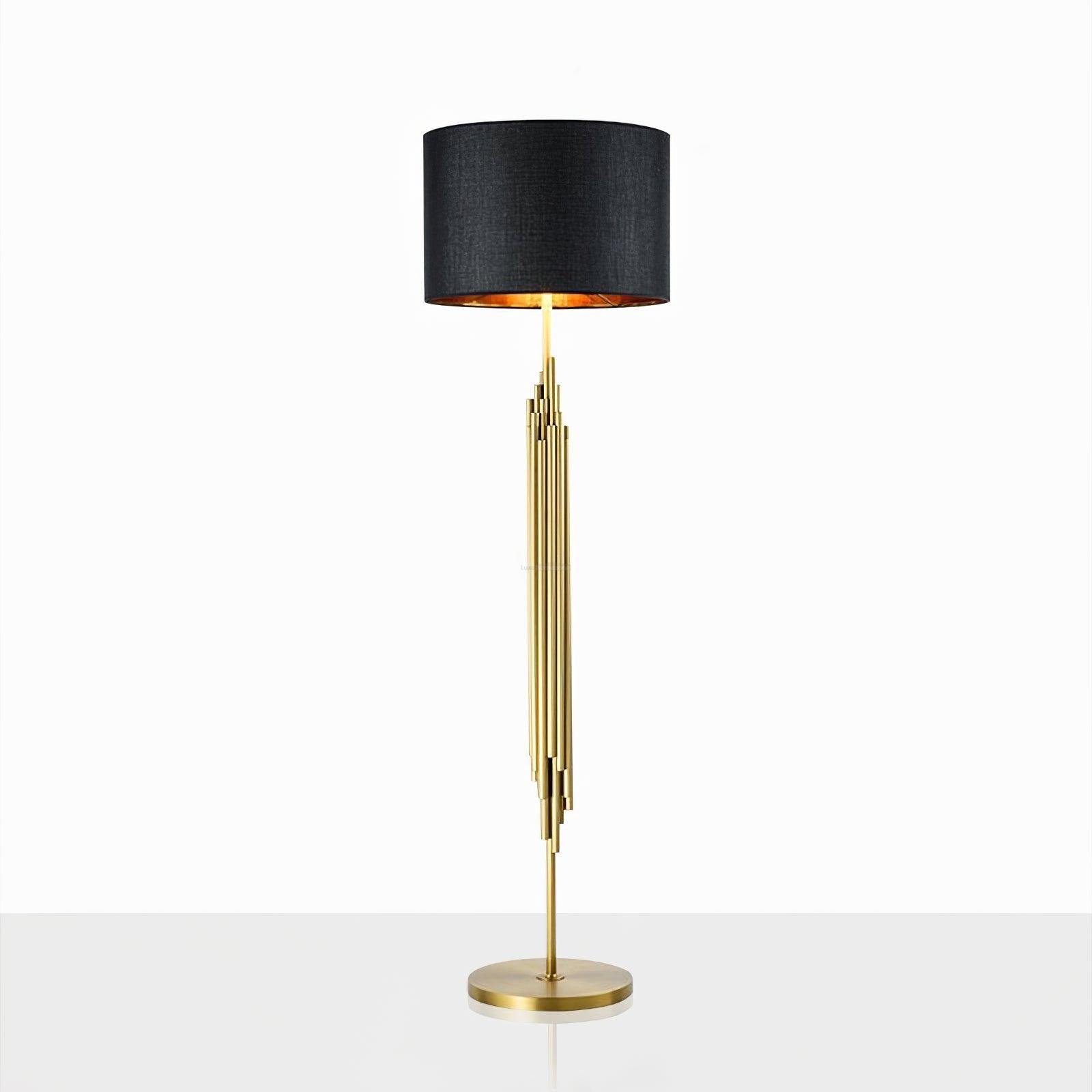 Rubell Floor Light  ∅ 17.7″ - Gold&Black-1-Luxehomezone