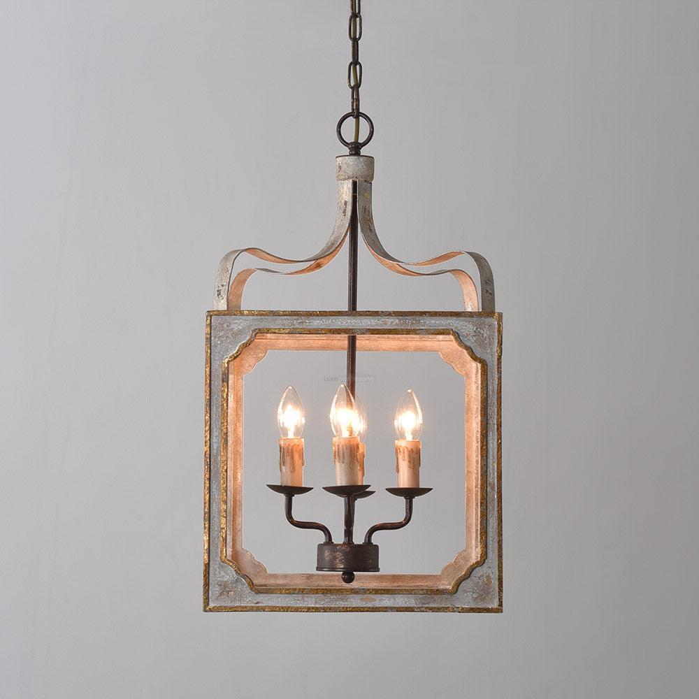 Boho Rustic Cube Chandelier  Φ 14.2″ - Genteel-1-Luxehomezone