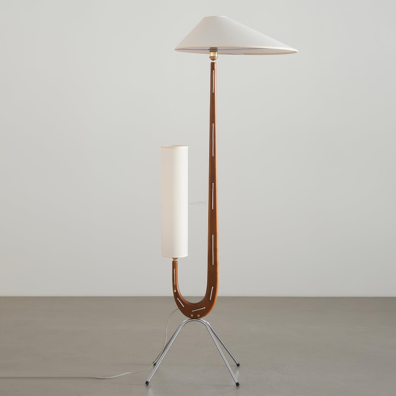 Giraffe Floor Lamp ∅ 21.6″ - Wood-1-Luxehomezone