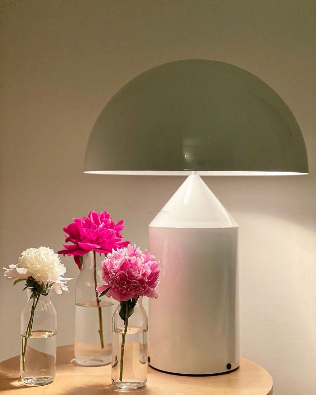 Atollo Metal Table Lamp ∅ 9.8″ - Luxehomezone